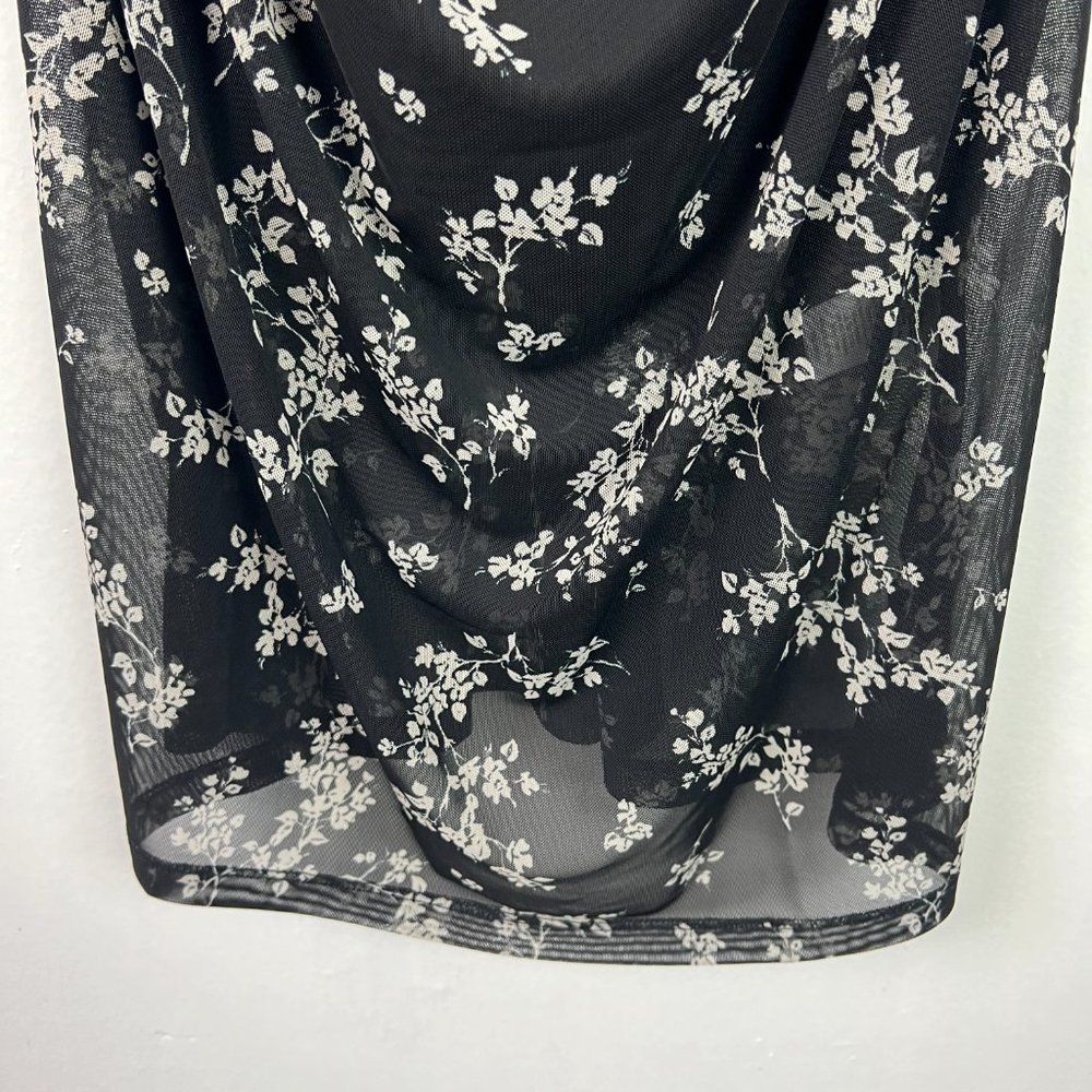 NWT Stitch Fix 41 Hawthorn Sophia Sleeveless Midi Dress Black Floral Size 1X - Picture 9 of 13